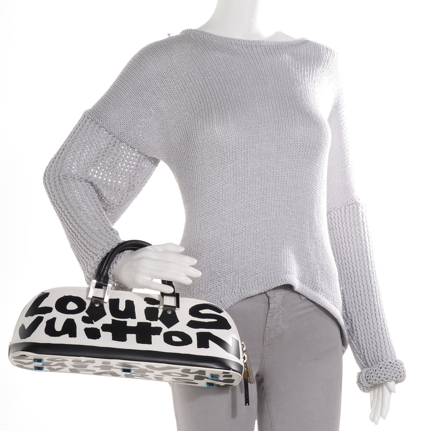 Louis Vuitton Graffiti Alma Horizontal Black 2 of 8