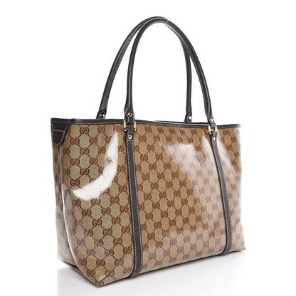 Gucci Crystal Monogram Medium Joy Tote Beige Ebony Testa di Moro 3 of 7