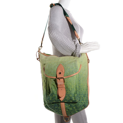 Louis Vuitton Denim Sunburst PM Messenger Green 2 of 7