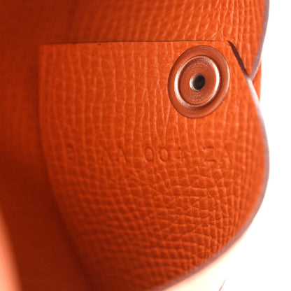 Hermes Epsom Calvi Card Case Feu 7 of 8