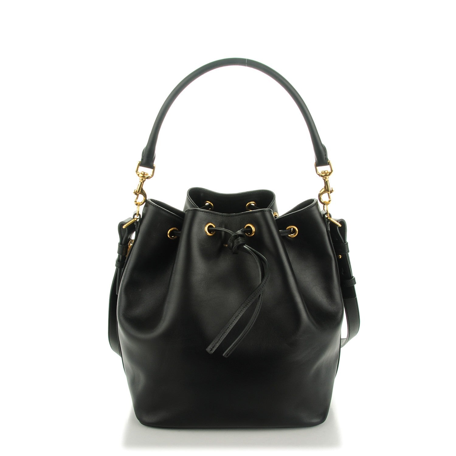 Saint Laurent Calfskin Large Emmanuelle Bucket Bag Black 1 of 7