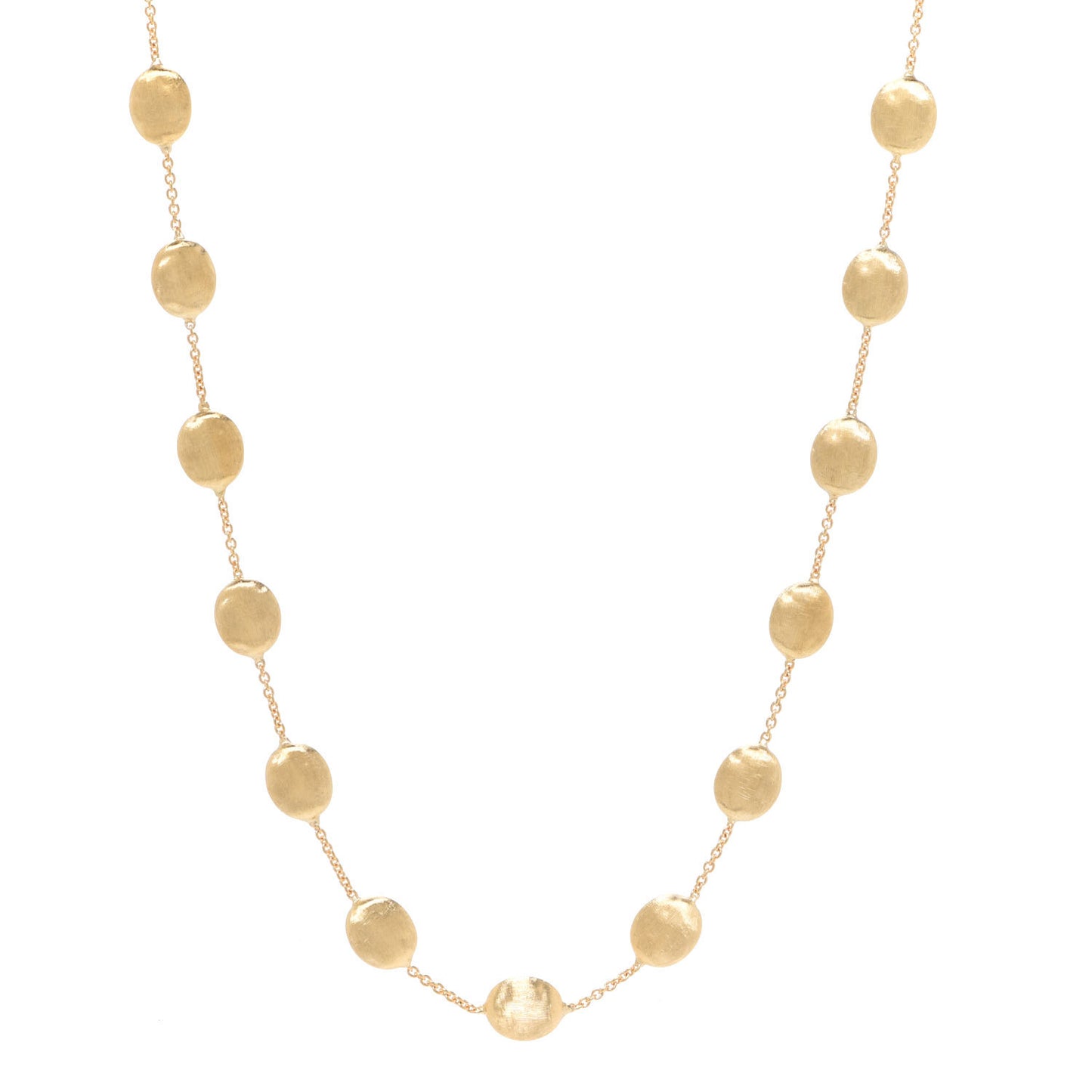 18K Yellow Gold Medium Siviglia Bead Short Necklace
