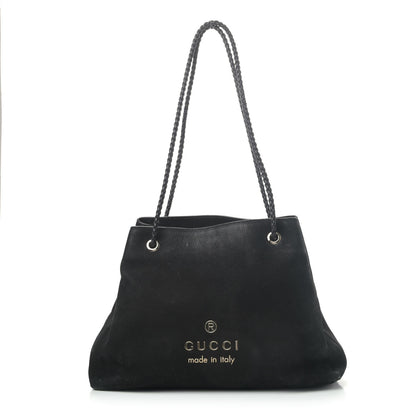 Gucci Calfskin Medium Braided Handle Gifford Tote Black 1 of 6