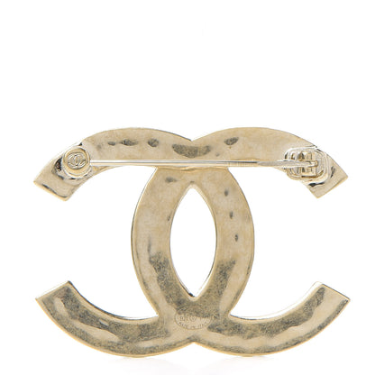 Chanel Metal CC Diamond Quilted Brooch Light Gold 3 of 5
