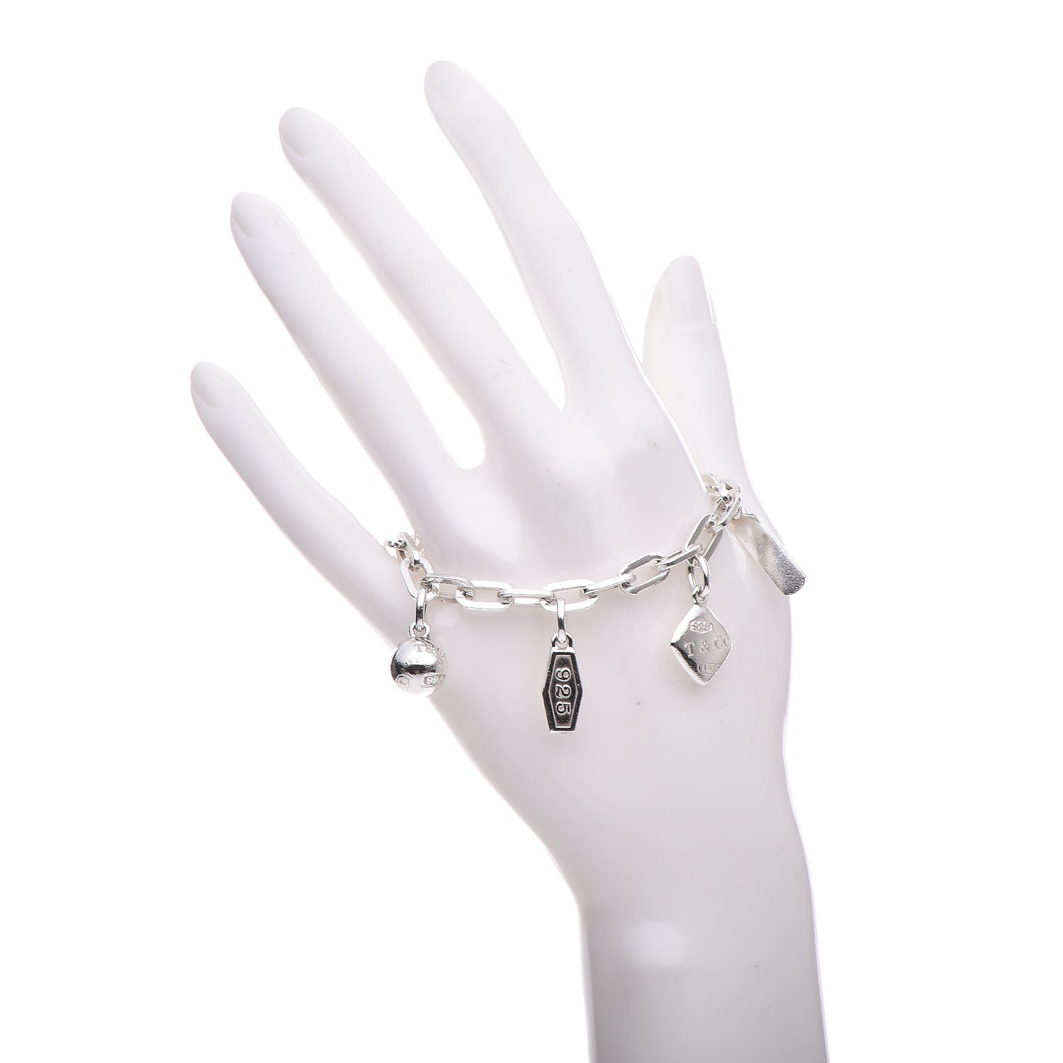Tiffany Sterling Silver 1837 Charm Bracelet 2 of 6