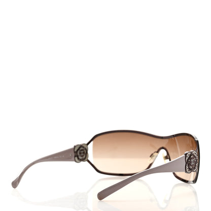 Chanel Swarovski Crystal Camellia CC Sunglasses 4164-B Purple 4 of 6
