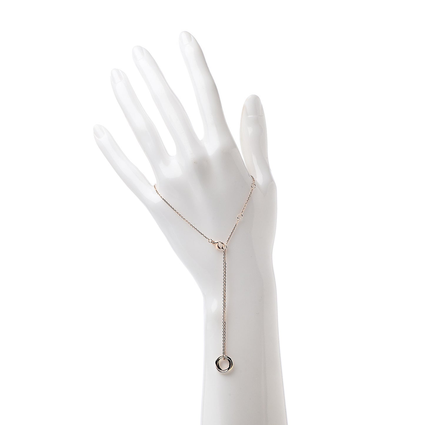 18K Pink Yellow White Gold Trinity Bracelet