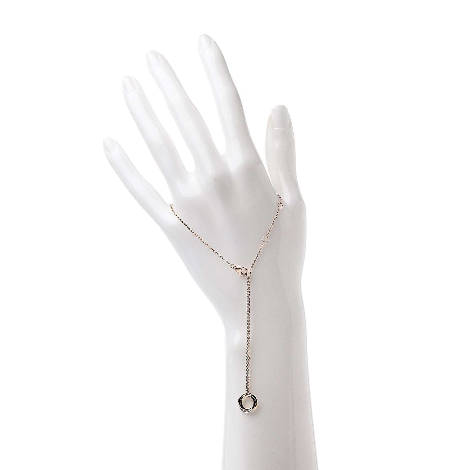 Cartier 18K Pink Yellow White Gold Trinity Bracelet 2 of 5