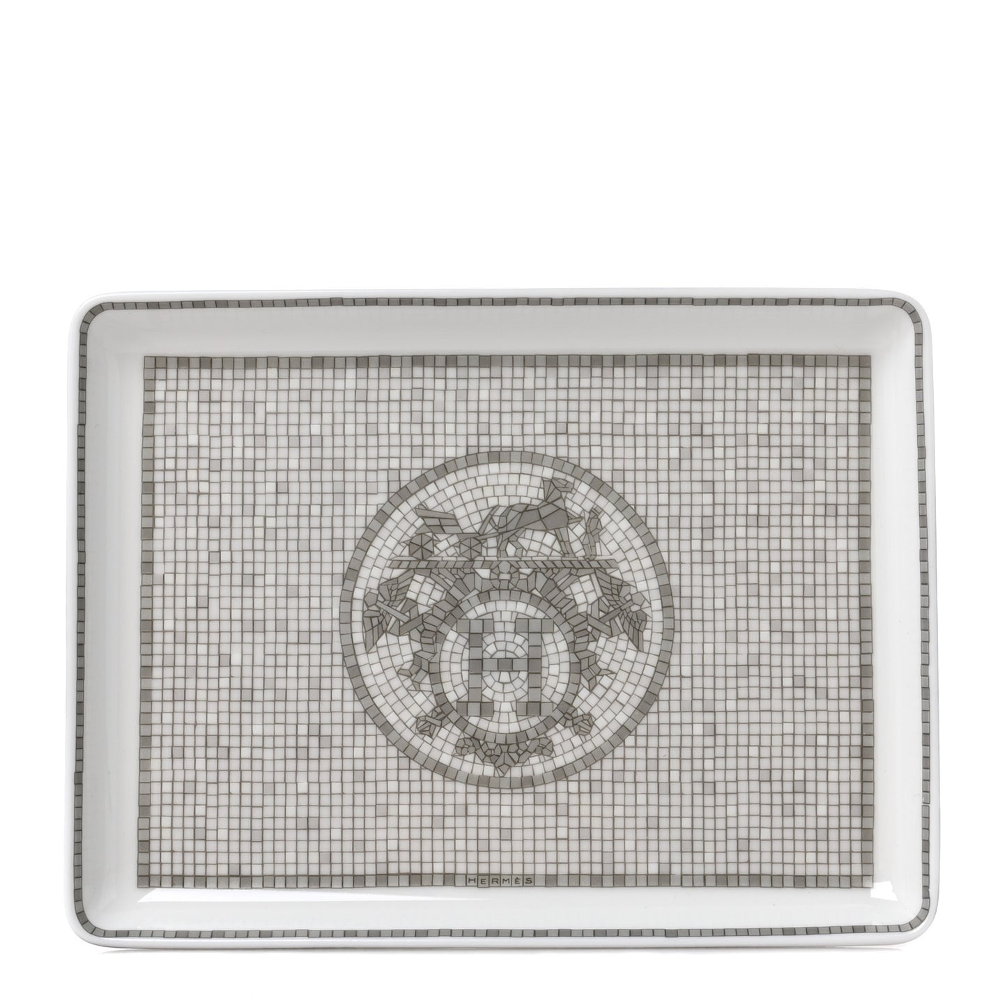 Porcelain Mosaique Au 24 Sushi Plate Platine