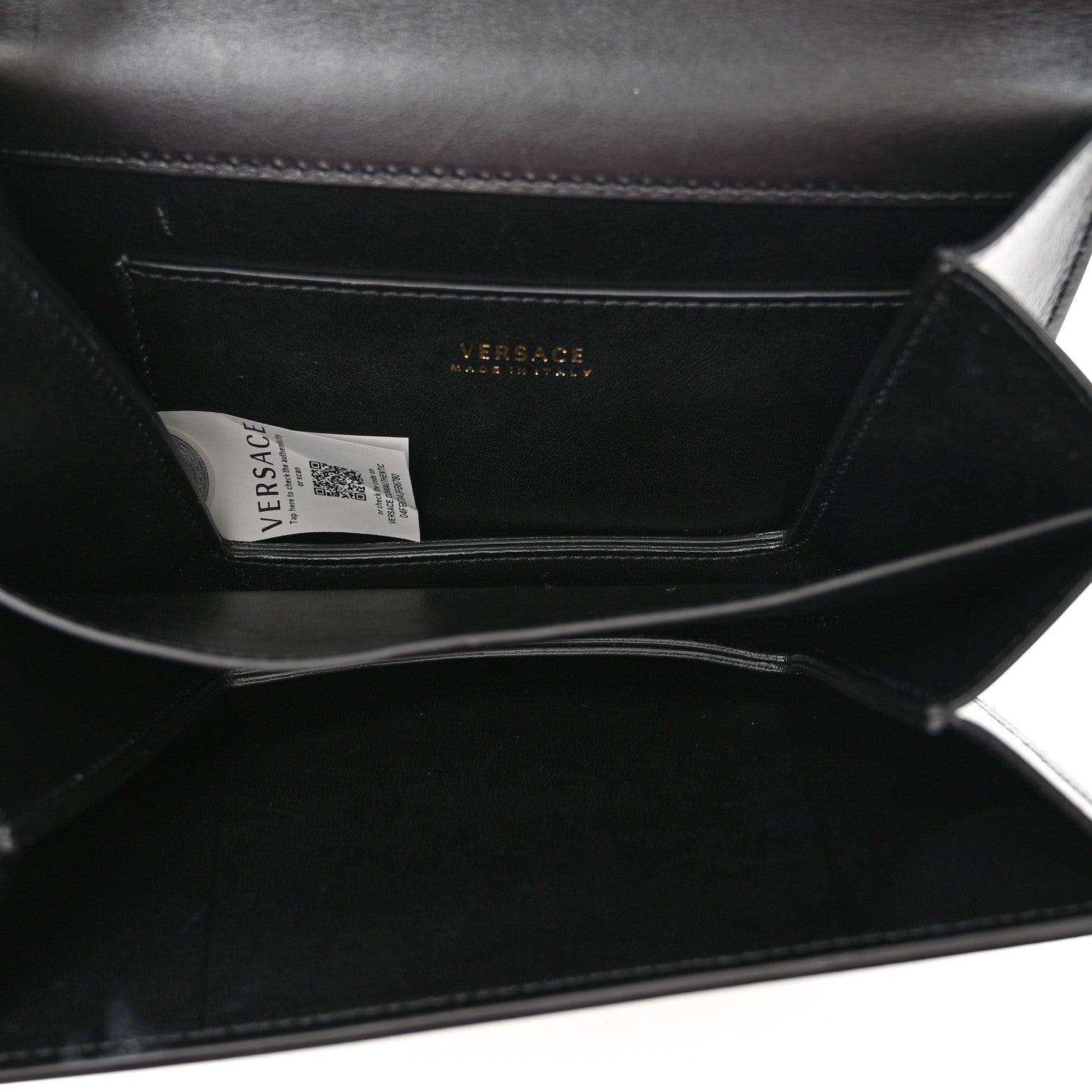 Versace Vitello Barocco Virtus Small Top Handle Shoulder Bag Black 5 of 18