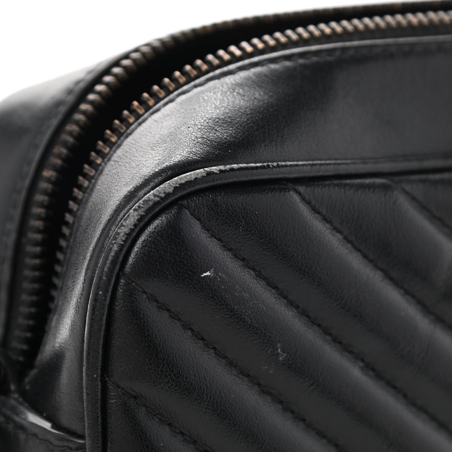 Calfskin Matelasse Monogram Monochrome Lou Camera Bag Black