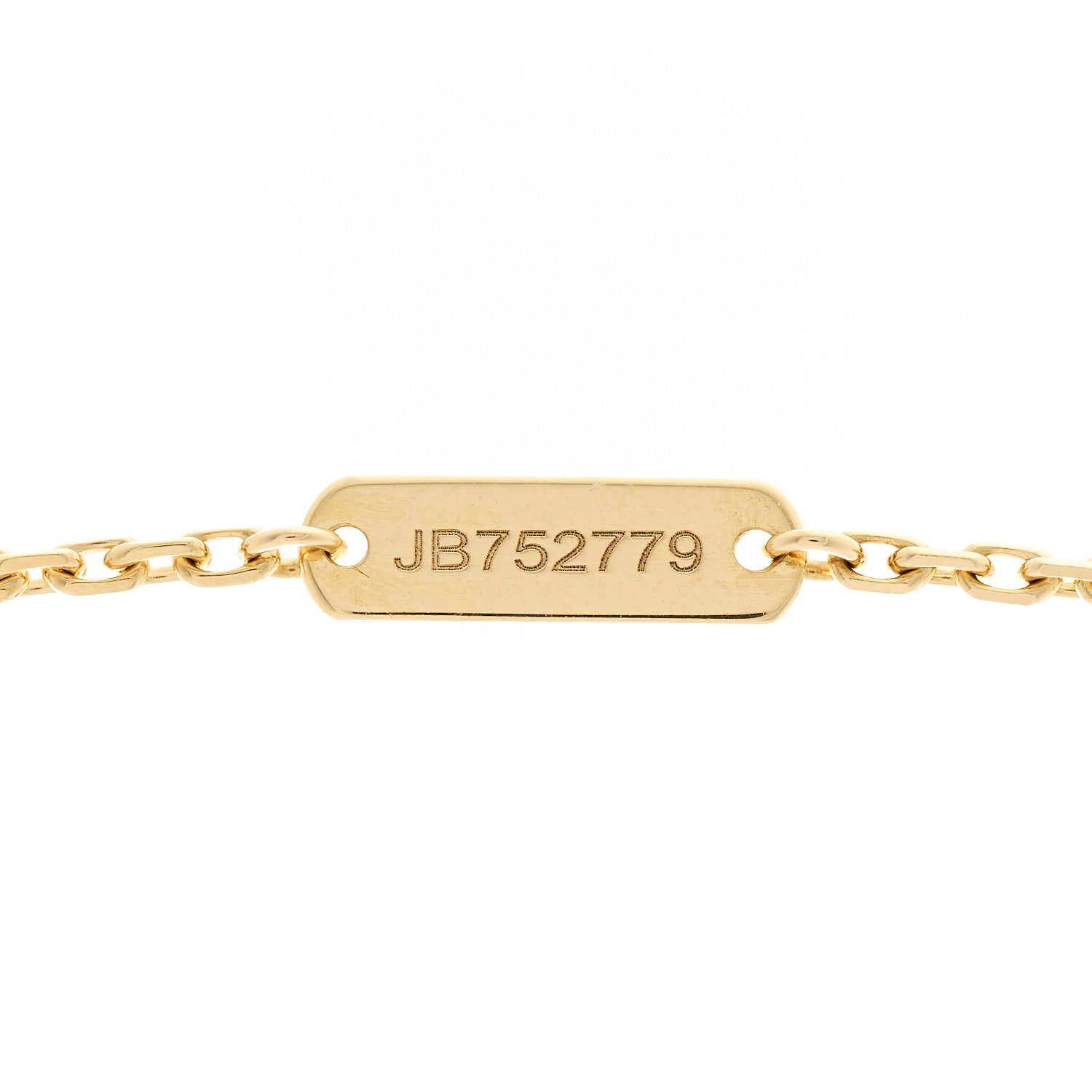 Van Cleef & Arpels 18K Yellow Gold Mother of Pearl Vintage Alhambra Pendant Necklace 5 of 5