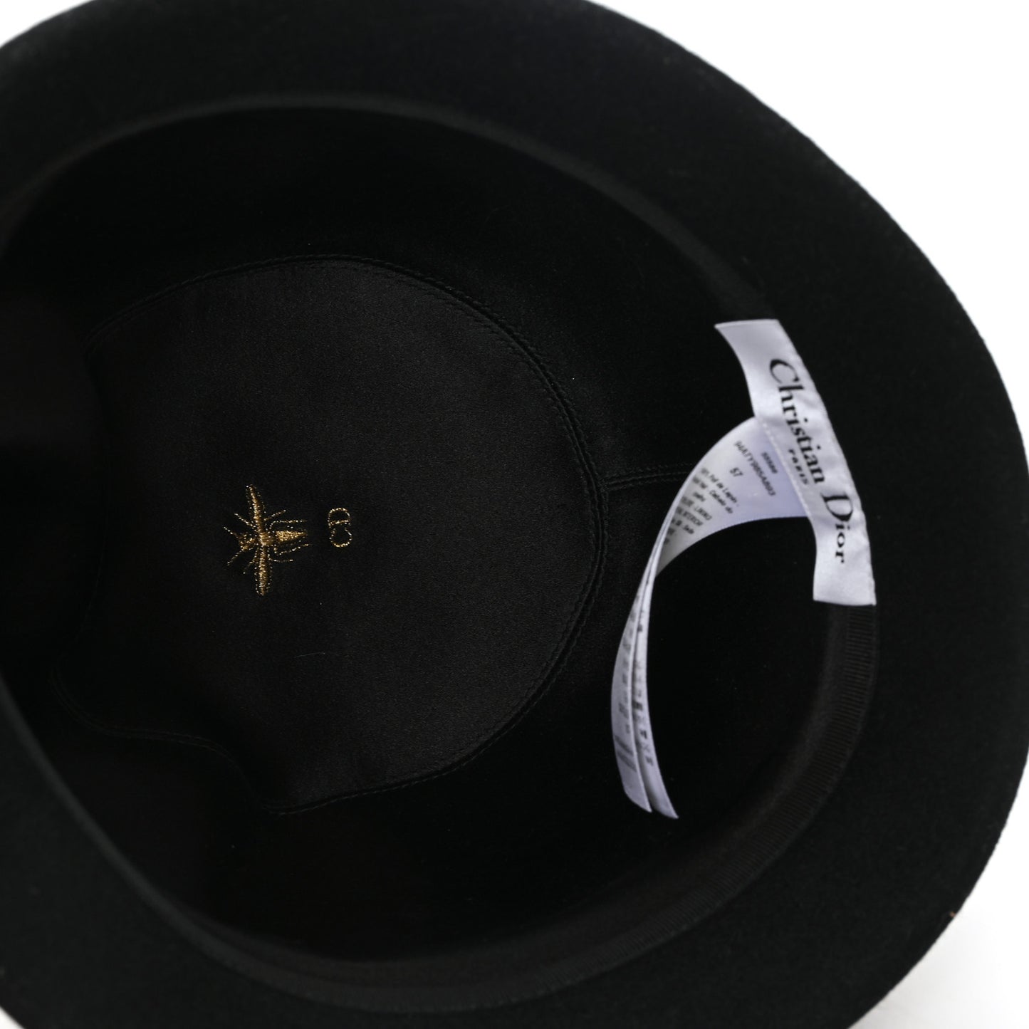 Wool Felt Tulip Hat 57 Black