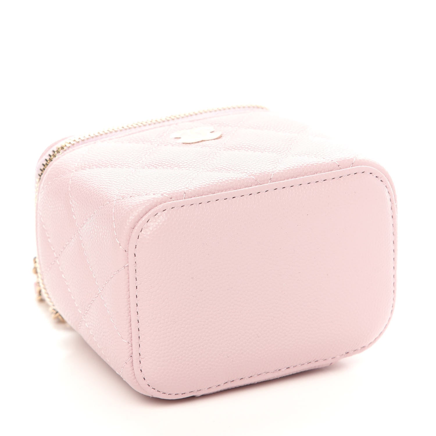 Chanel Caviar Quilted Mini Vanity Case With Chain Light Pink 4 of 11