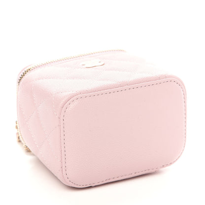 Chanel Caviar Quilted Mini Vanity Case With Chain Light Pink 4 of 11