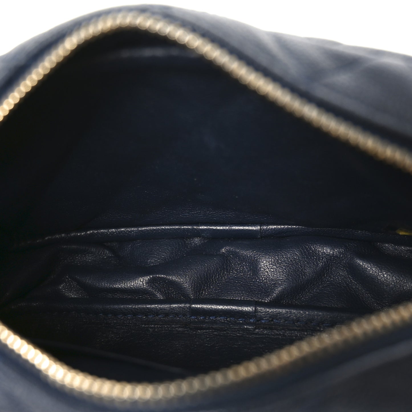 Caviar Quilted Camera Case Navy