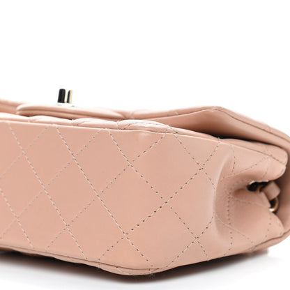 Chanel Lambskin Quilted Mini Rectangular Flap Beige 8 of 8