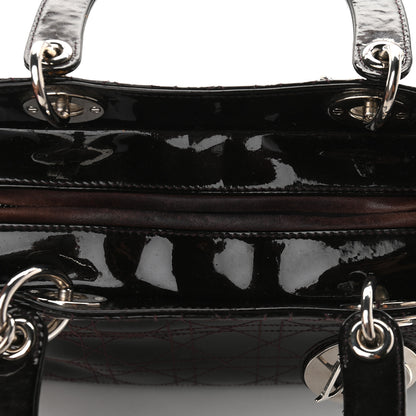 Christian Dior Patent Cannage Stitched Medium Lady Dior Amethyste 10 of 10