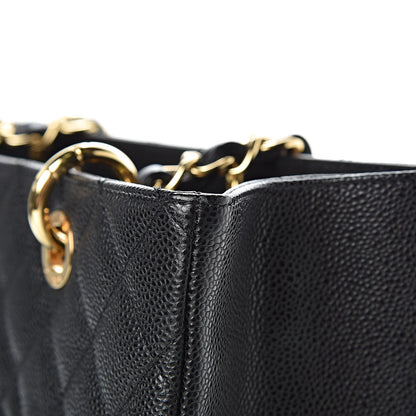 Chanel Caviar Quilted Grand Shopping Tote GST Black 9 of 19