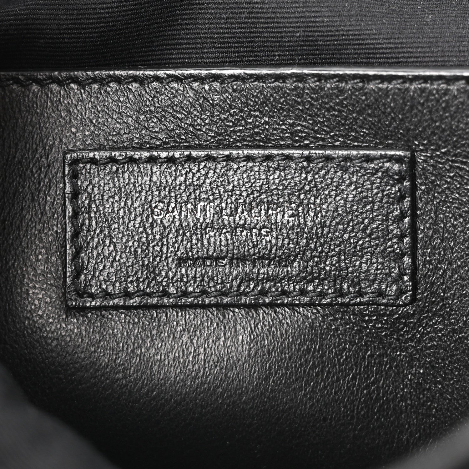 Saint Laurent Crinkled Calfskin Matelasse Monogram Baby Niki Chain Satchel Black 6 of 10