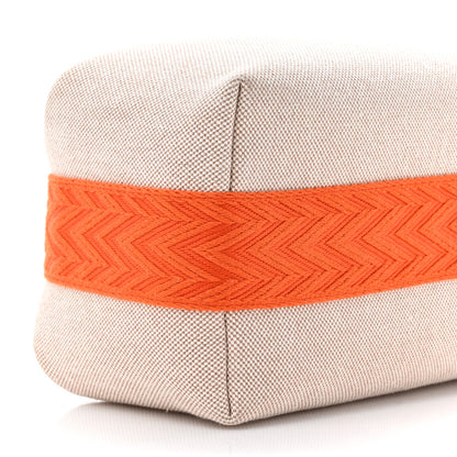 Hermes Canvas Small Bride-A-Brac Pouch Natural Orange 8 of 8