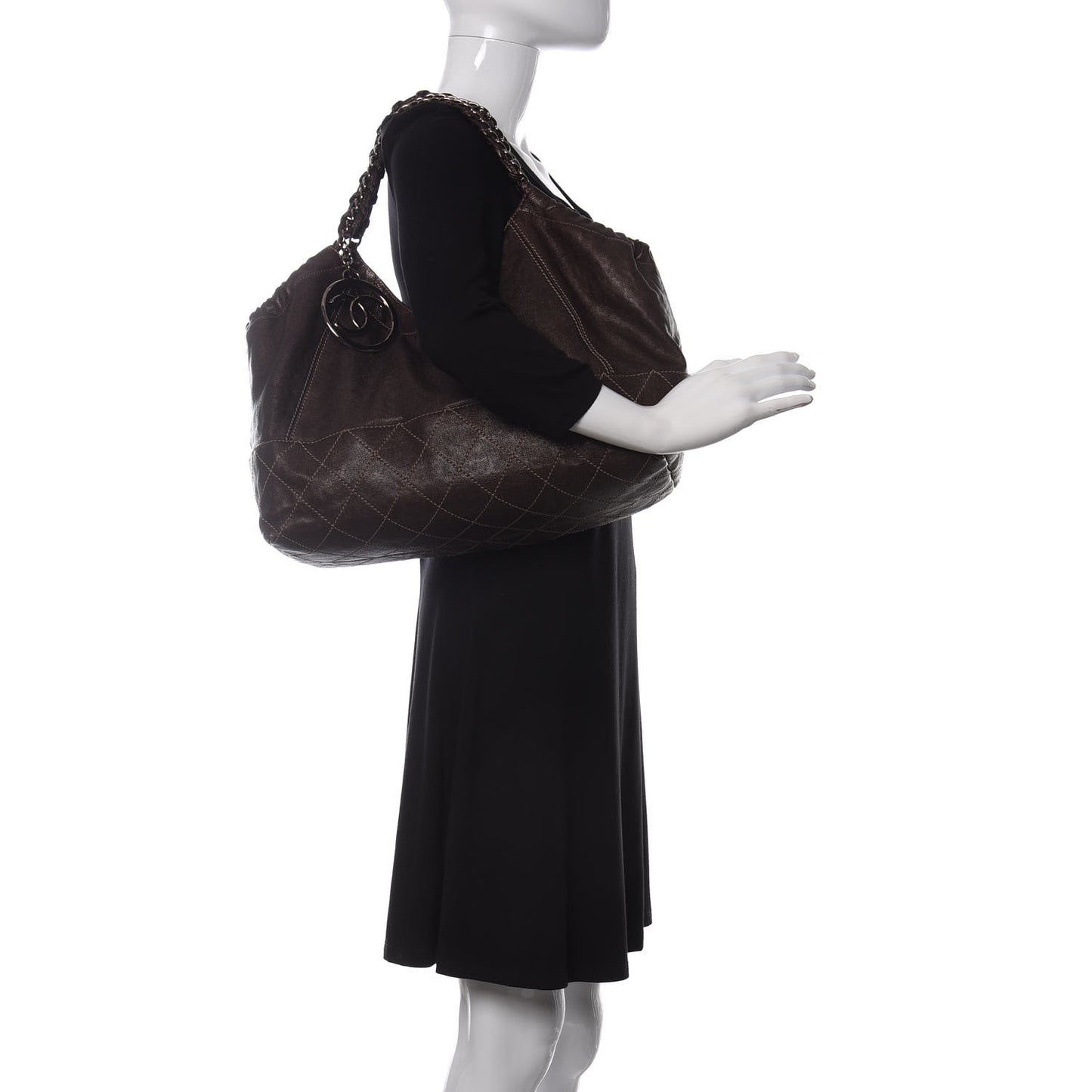 Metallic Calfskin Baby Coco Cabas Bronze