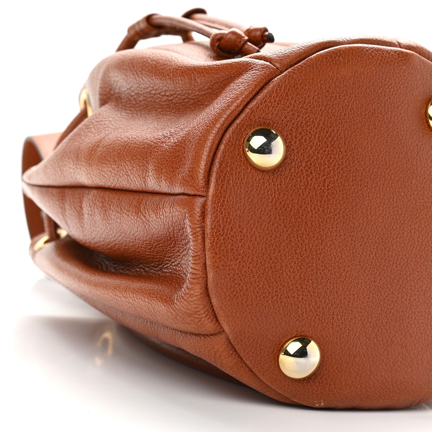 Saint Laurent Calfskin Bucket Bag Tan 7 of 8