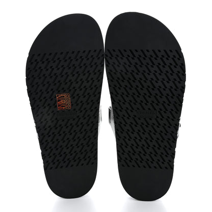 Hermes Calfskin Womens Chypre Sandals 39.5 Black 6 of 10