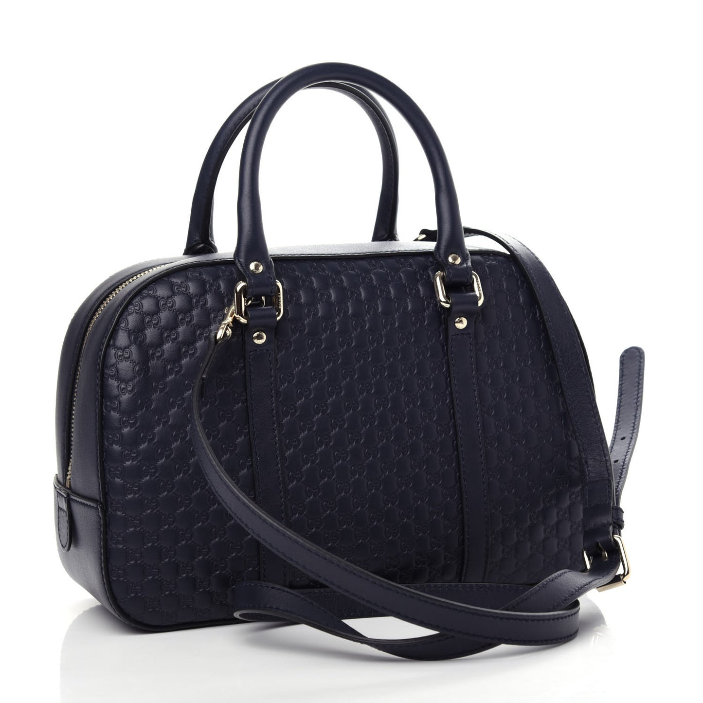 Microguccissima Medium Crossbody Bag Blue