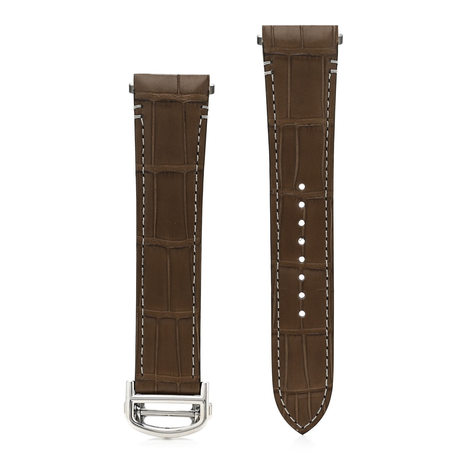 Cartier Stainless Steel 39.8mm Santos De Cartier Automatic Watch Brown 5 of 6