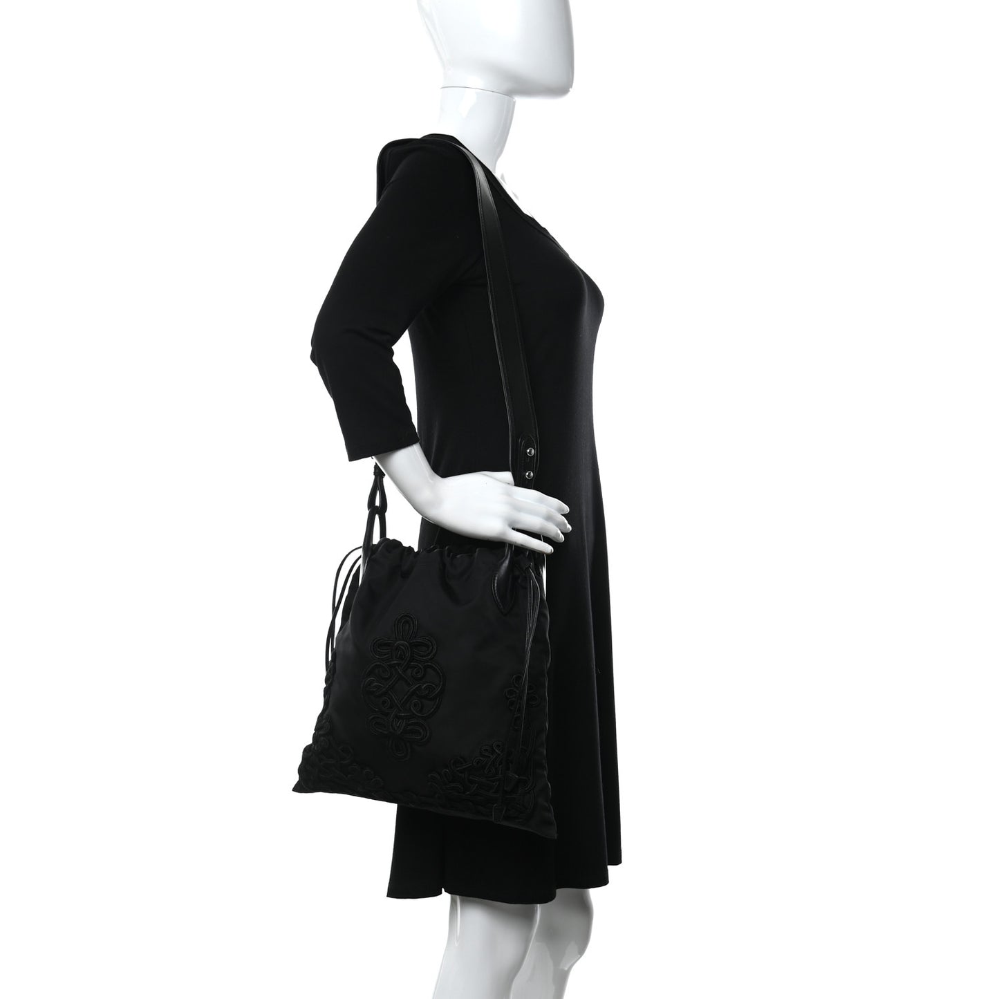 Tessuto Nylon Passama Crossbody Black
