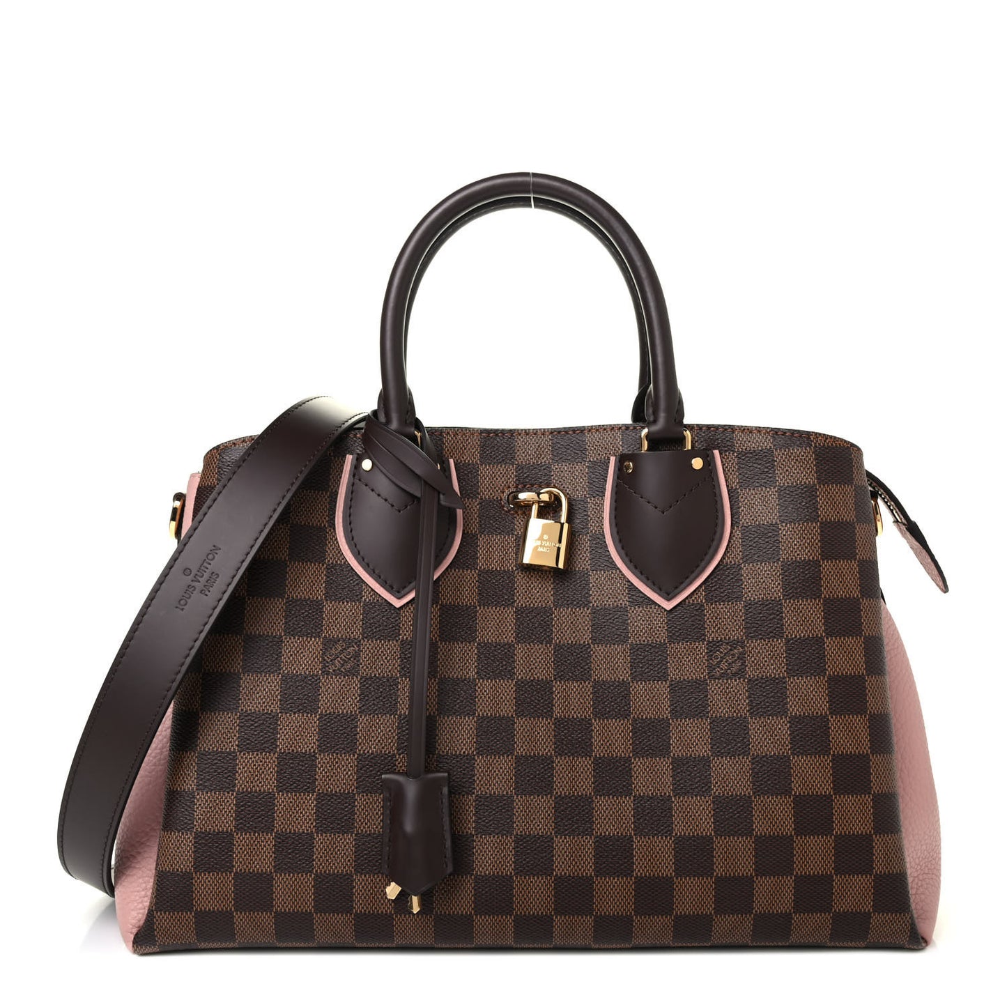 Cuir Taurillon Damier Ebene Normandy Magnolia