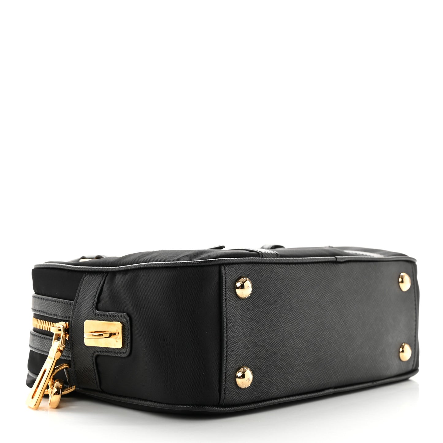Tessuto Nylon Saffiano Bauletto Black