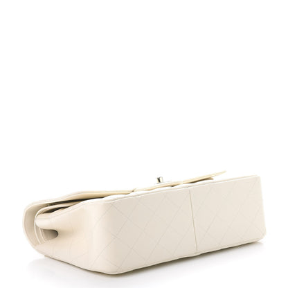 Chanel Caviar Quilted Jumbo Double Flap White 4 of 14