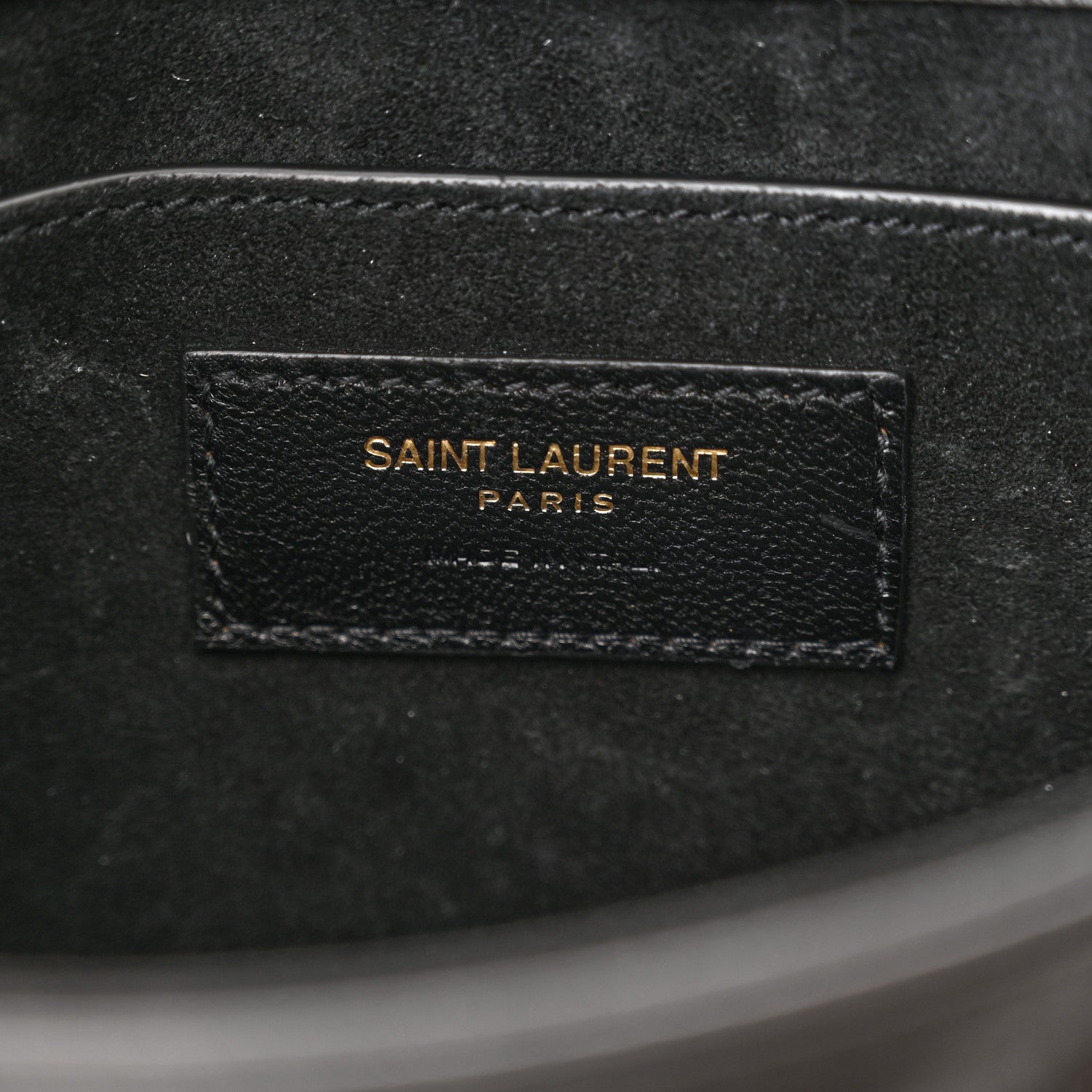Saint Laurent Lambskin Quilted Le 57 Diamond Shoulder Bag Black 6 of 13
