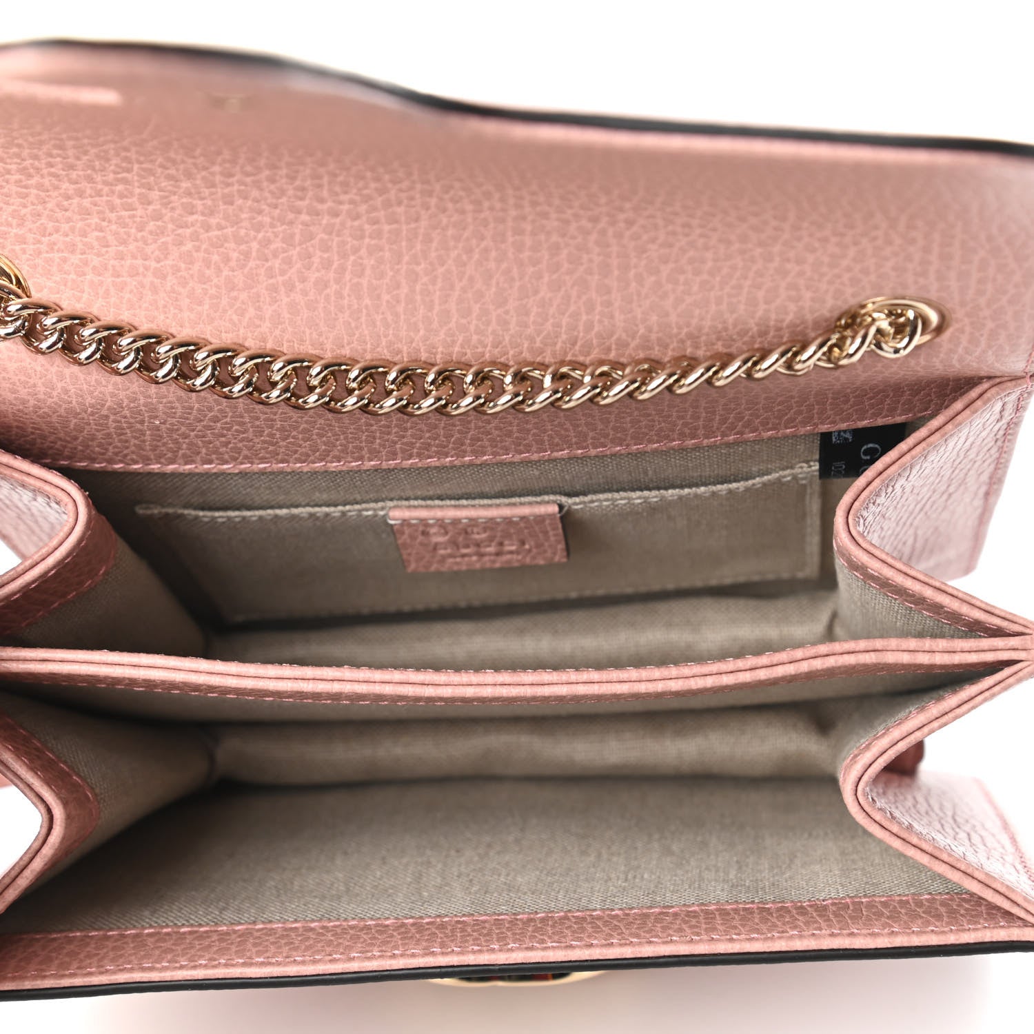 Gucci Dollar Calfskin Small Interlocking G Shoulder Bag Soft Pink 5 of 10