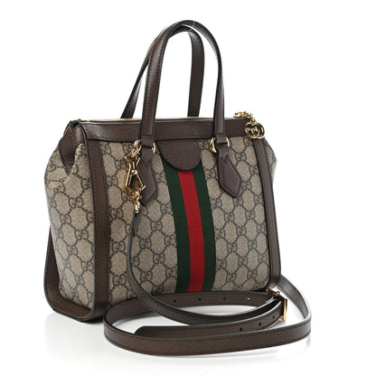 Gucci GG Supreme Monogram Small Ophidia Tote Bag Brown 3 of 10