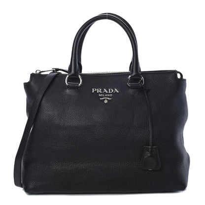 Prada Vitello Daino Tote Black 1 of 4
