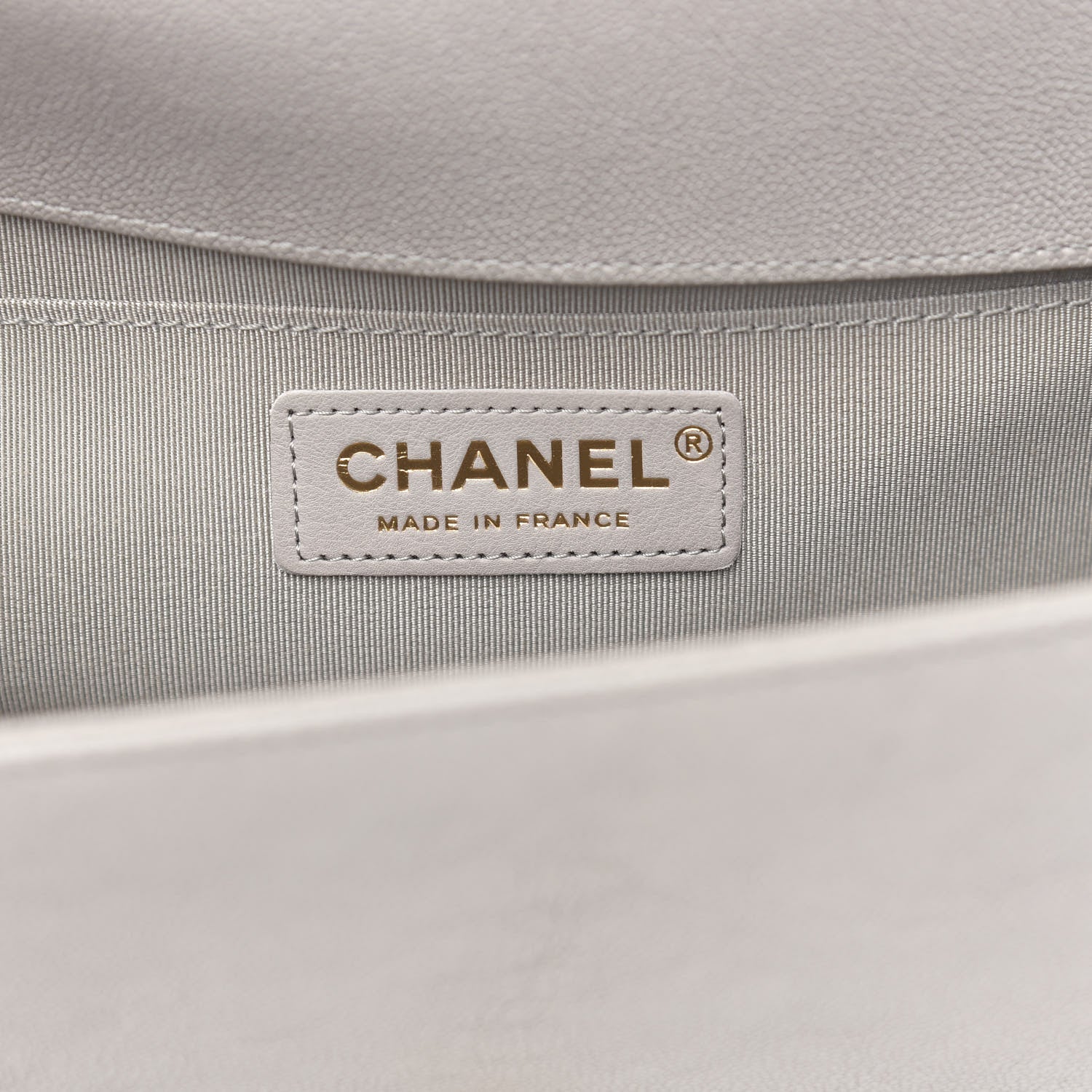 Chanel Caviar Quilted Medium Boy Flap Grey 6 of 10