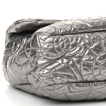 Chanel Vinyl Graphic Edge Flap Silver 7 of 8