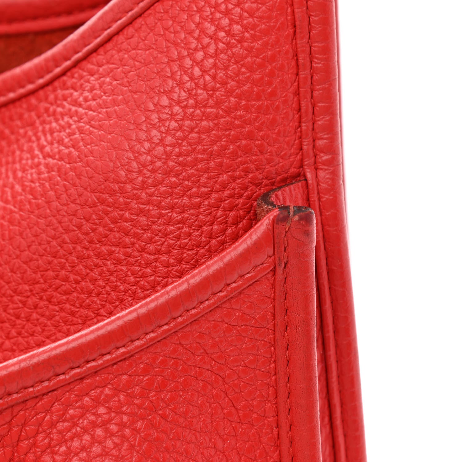 Hermes Taurillon Clemence Evelyne III PM Rouge Tomate 12 of 13