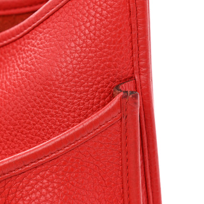Hermes Taurillon Clemence Evelyne III PM Rouge Tomate 12 of 13