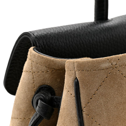 Chanel Grained Calfskin Suede Urban Essentials Small Shopping Bag Dark Beige Black 11 of 11
