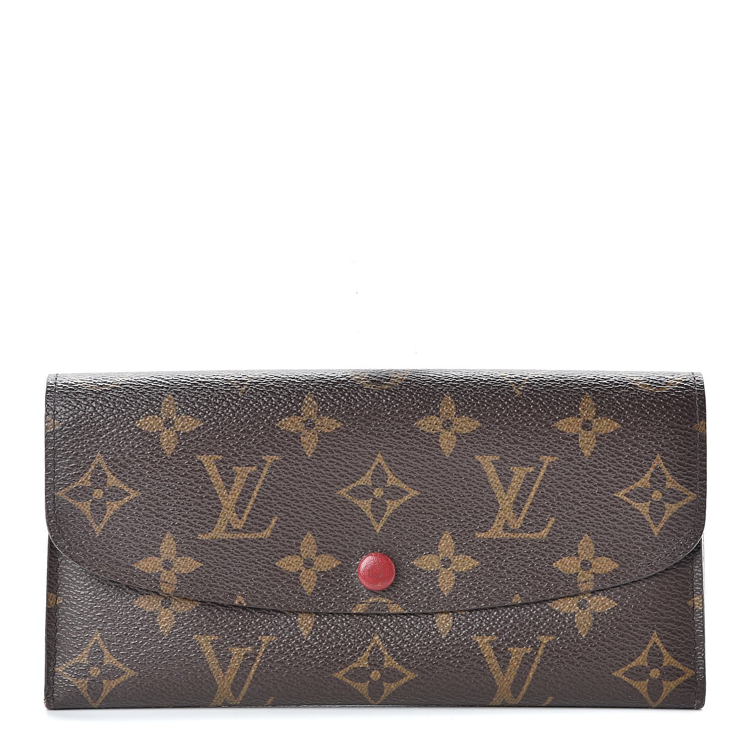 Louis Vuitton Monogram Emilie Wallet Red 1 of 9