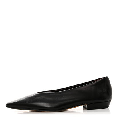 Bottega Veneta Nappa Almond Flats 36 Black 1 of 8