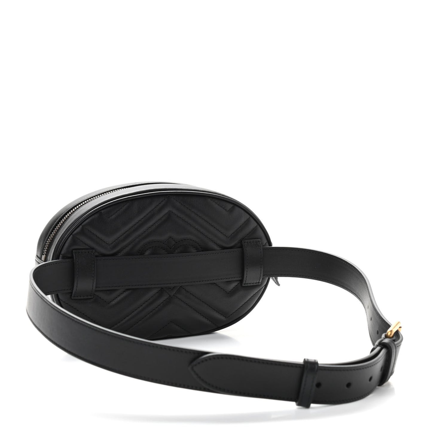Calfskin Matelasse GG Marmont Belt Bag 85 34 Black