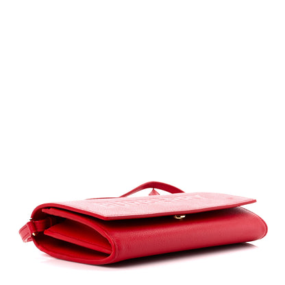 Burberry Calfskin Logo Hazelmere Wallet With Detachable Strap Red 4 of 10