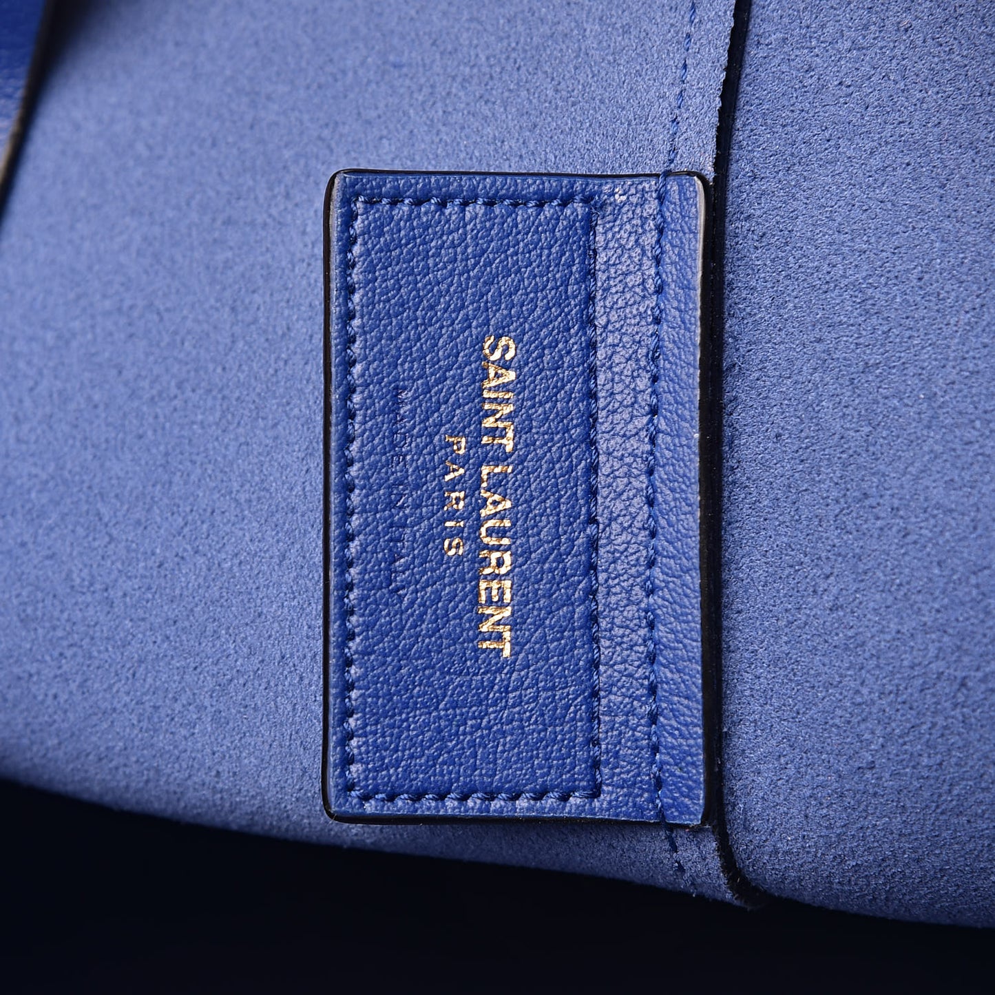 Calfskin Large Shopping Tote Ultramarine