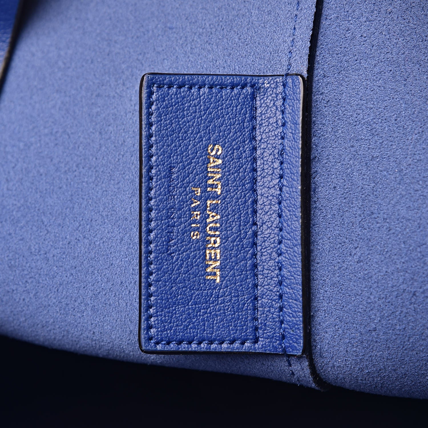 Saint Laurent Calfskin Large Shopping Tote Ultramarine 8 of 11