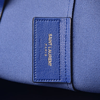 Saint Laurent Calfskin Large Shopping Tote Ultramarine 8 of 11